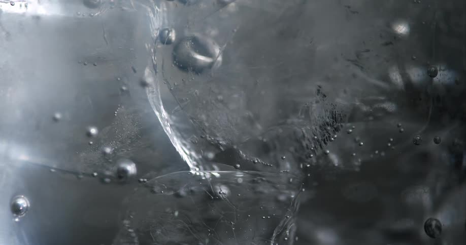 A view of bubbles in a soda