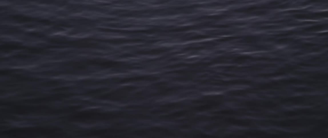 Gentle waves ripple in the sea