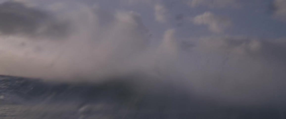 A view of waves in the ocean