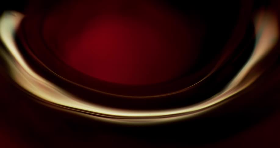 Neon light glows around a swirling red vortex and dims when it grows darker and ripples