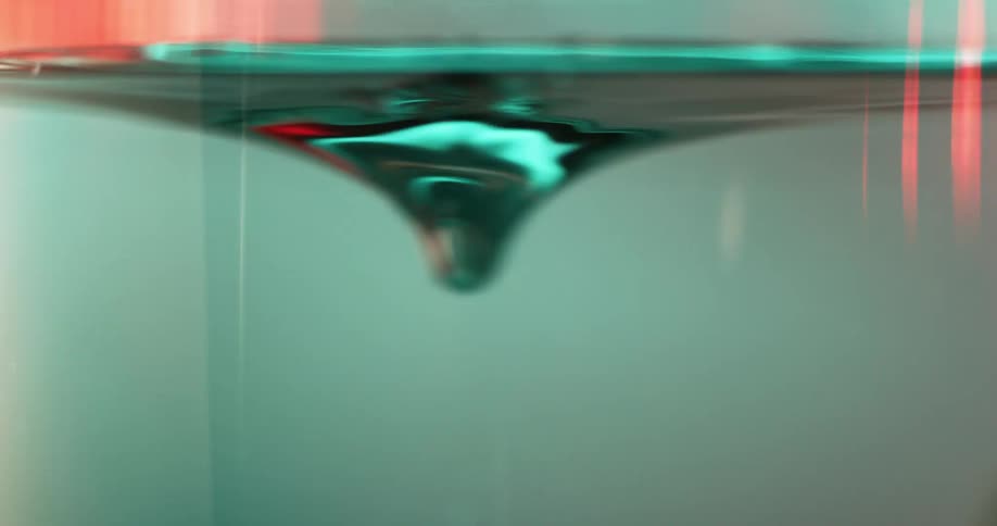 The water is spinning fast