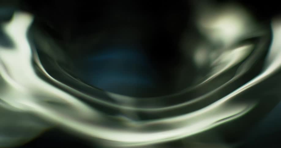 The water is spinning under the light