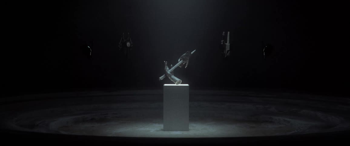 A sculpture on display