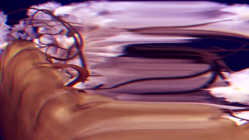 Digital graphic of the tendrils and flexing membrane of jellyfish