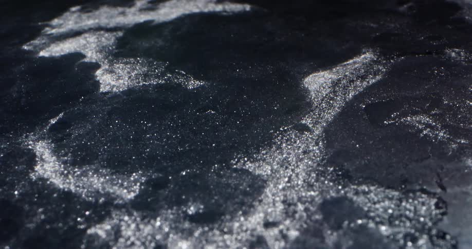 Water flowing in a river
