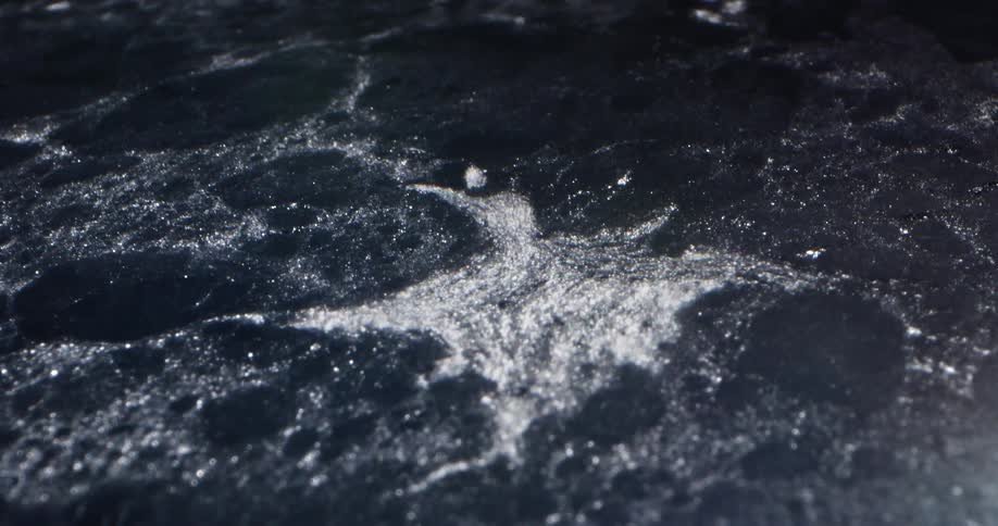 Water flowing in a river