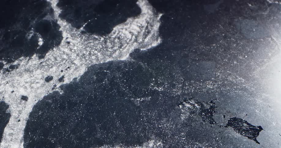 Water flowing in a river