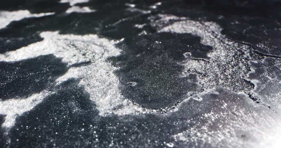 Water flowing in a river