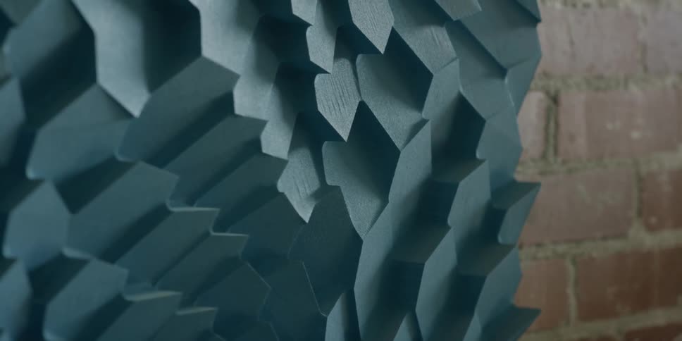 A geometric sculpture