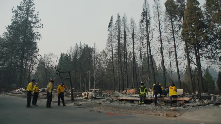 A group of firefighters outdoors