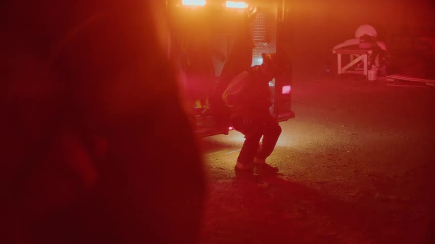 There are fire men that are there cause of fire that happened