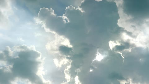 Clouds as they pass overhead