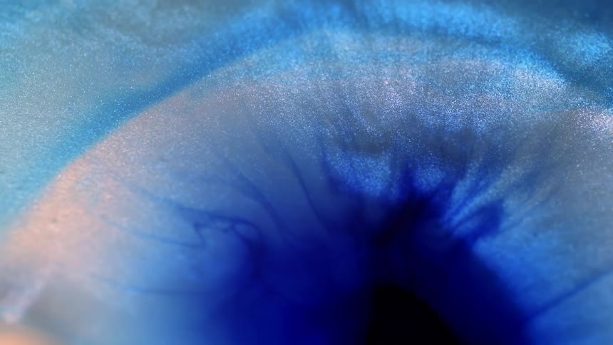 Abstract purple and blue sand spreading
