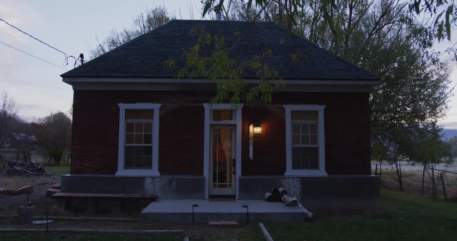 Interior light in house in small town turns off
