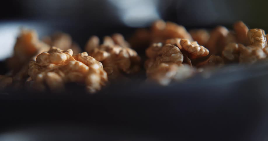 Close up view of caramel corn in a bowl