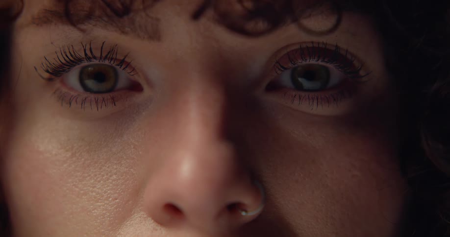 Close up of a teenagers face