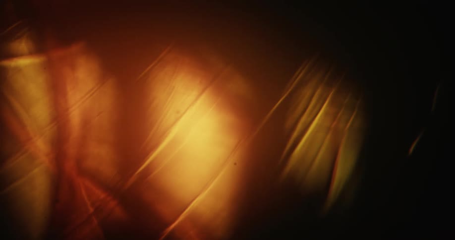 Amber lighting through fabric