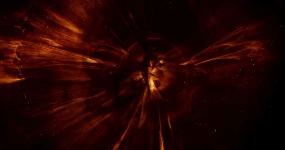 Fire and flare graphics moving upwards