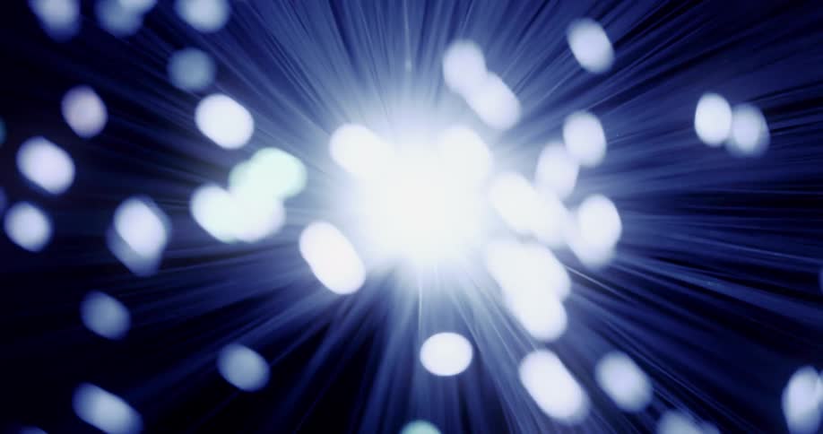 The lights sway around