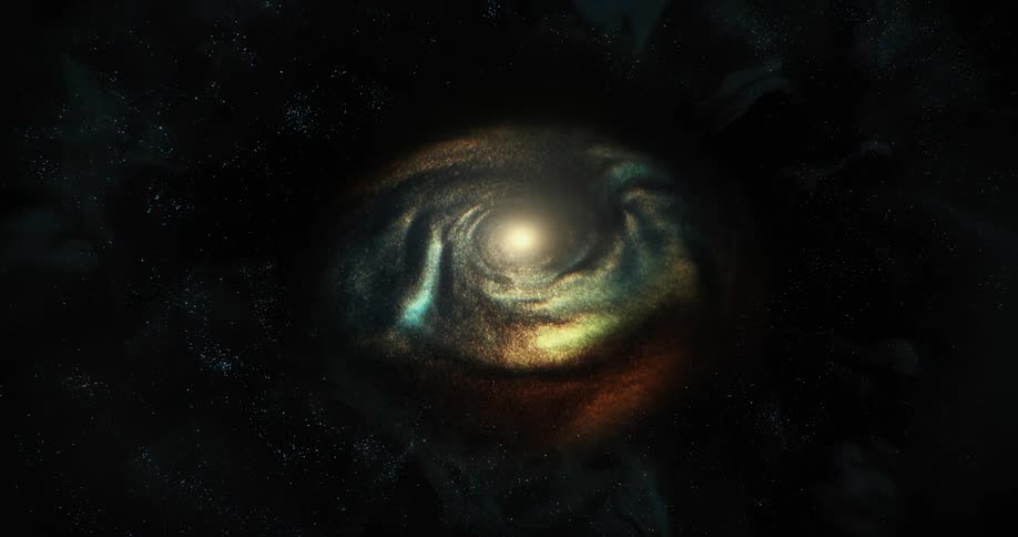 The plantet is surrounded by stars