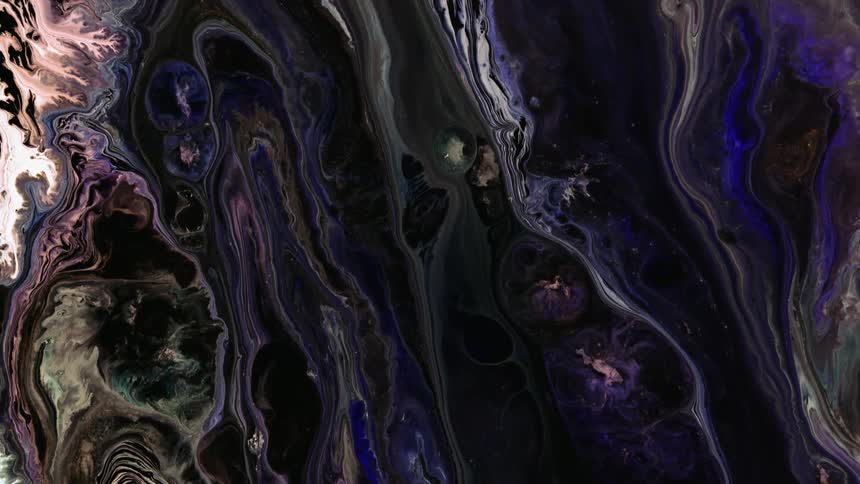 Black and purple abstract painting