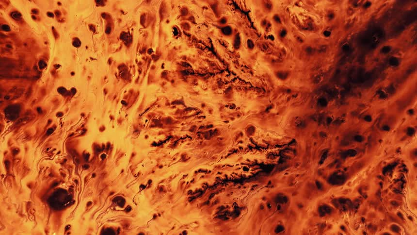 Red liquid and black stains texture