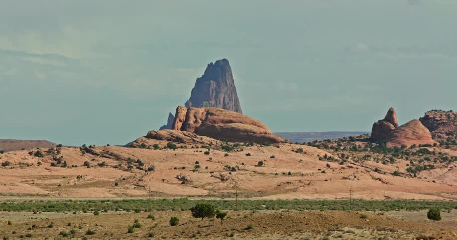 The view is of the desert area in the day time