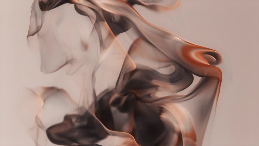 The artwork has swirling smoke