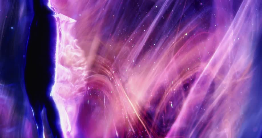 Abstract footage of lights and shadows moving on a screensaver
