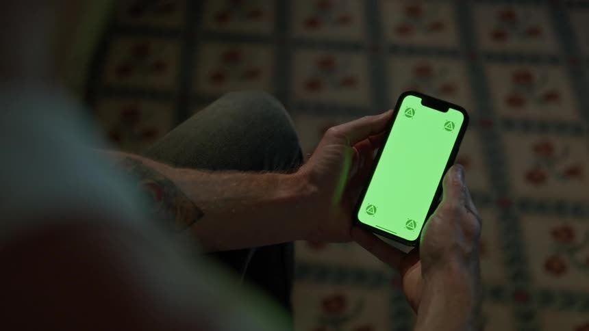 A view of a person using a smartphone
