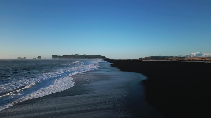 The view is of the ocean in the day time