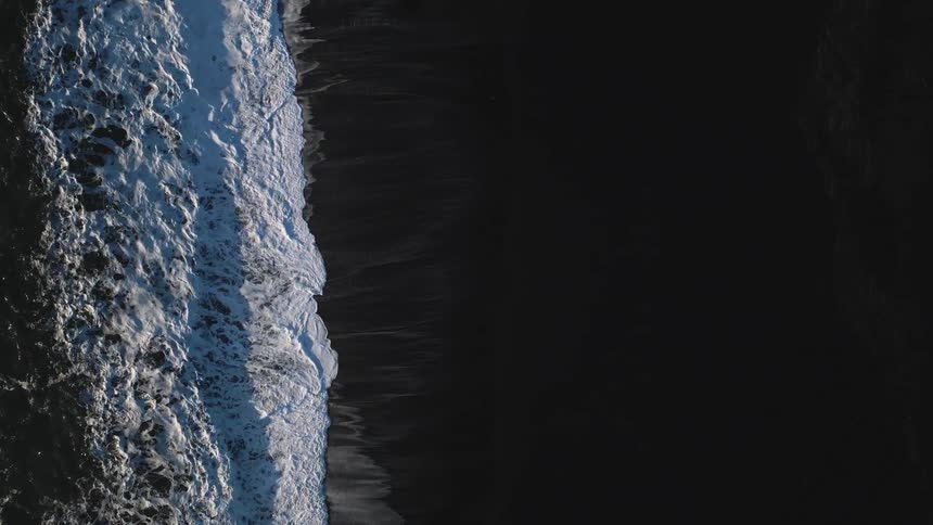 Waves move on the ocean
