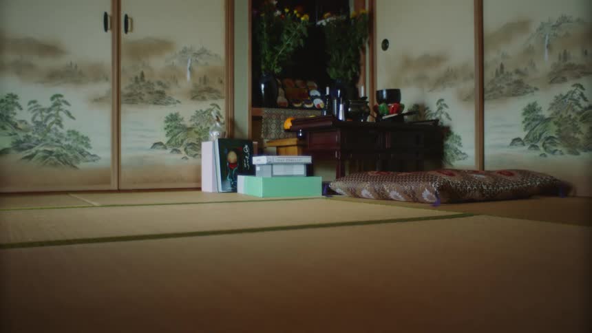 The view is of someones room in the middle of the day time