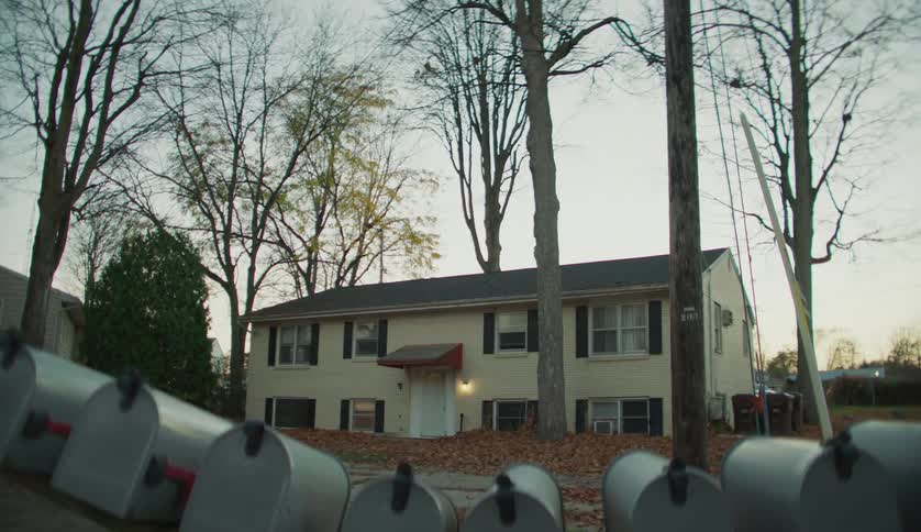 Slow zoom in of a house