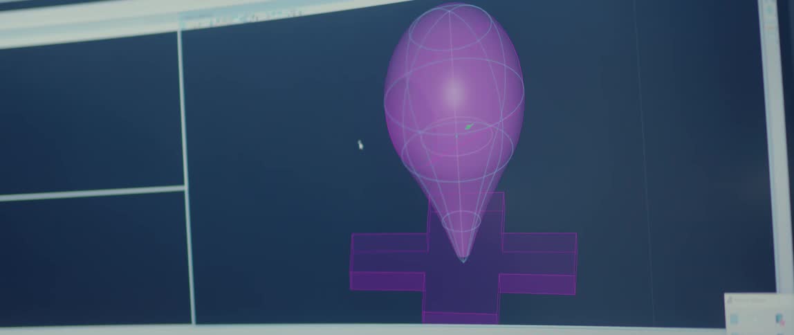 A view of someone rotating an item on a screen