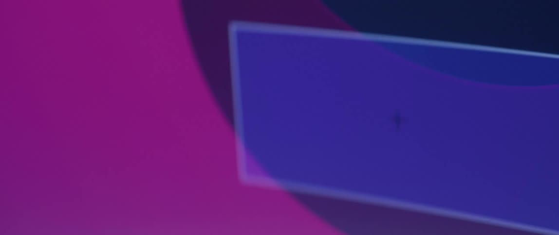 A box is placed over a donut shape on a monitor