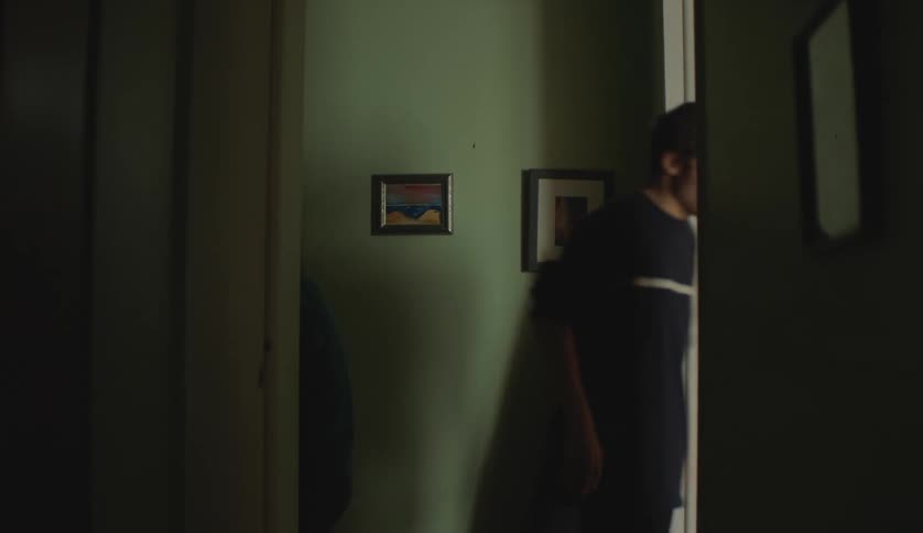 Two people are walking within their house and carrying boxes
