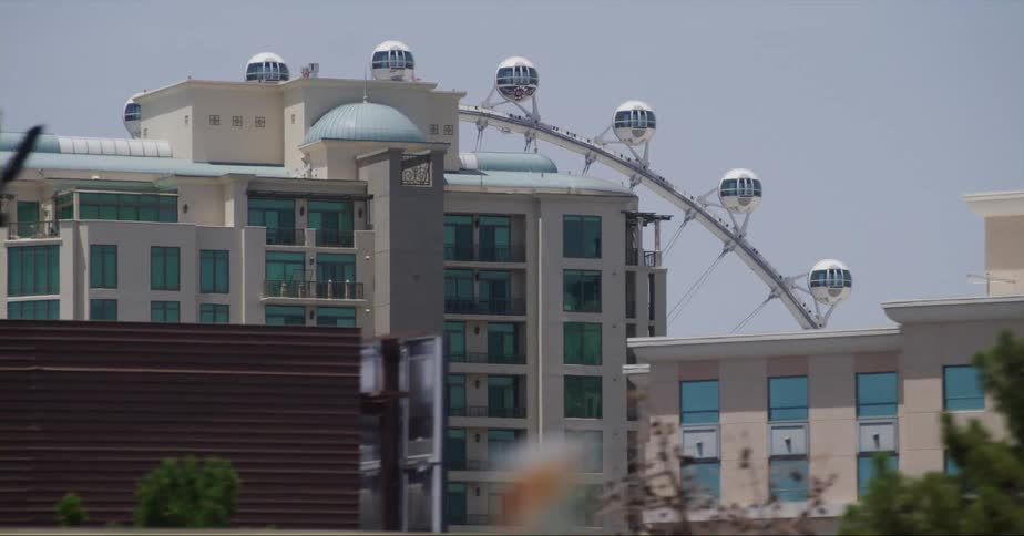 Hotels and condo buildings fill a city skyline