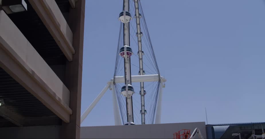 The high roller observation wheel on the las vegas strip