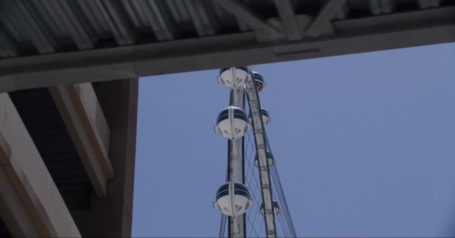 The sky is clear above the lift