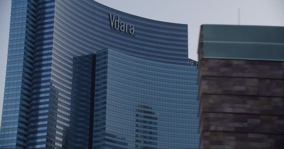 A view of a hotel in a big city