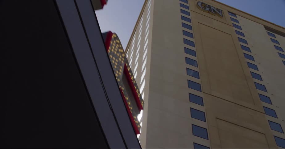 Hotels fill a citys skyline