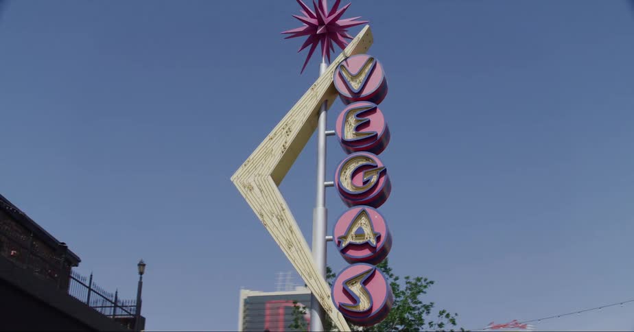 Hotels and signs in a city