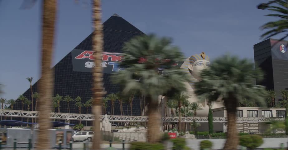 The luxor casino on the las vegas strip