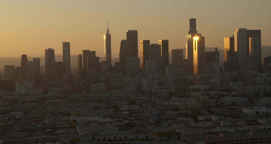 Golden Hour in deserted Los Angeles