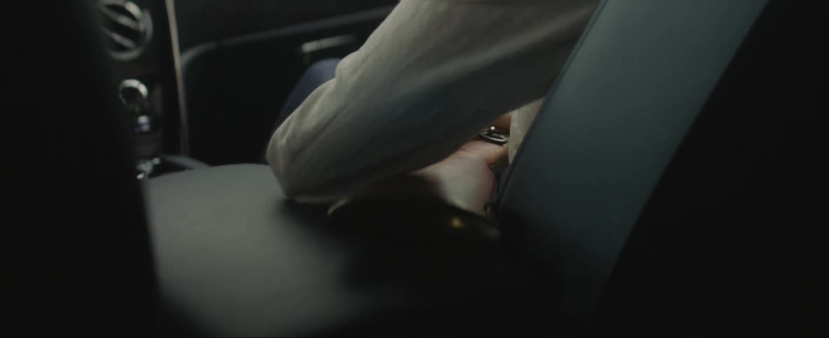 Passenger in moving vehicle holds rifle across their lap