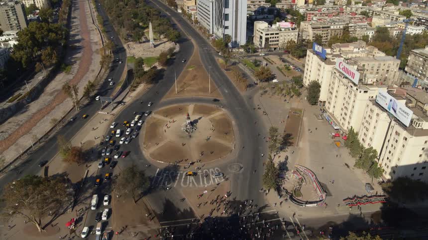 Landmarks in Santiago Chile - Pre protest