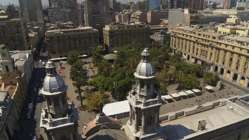 Plaza De Armas and Cathedral - Santiago, Chile