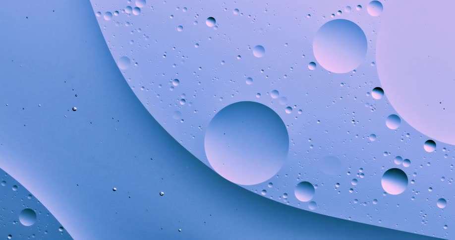 Close up of oily water flowing