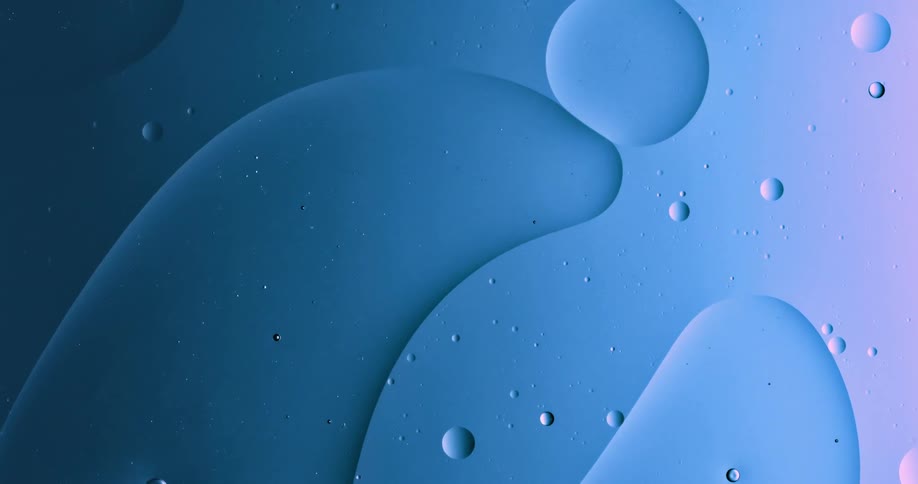 A view of bubbles in water